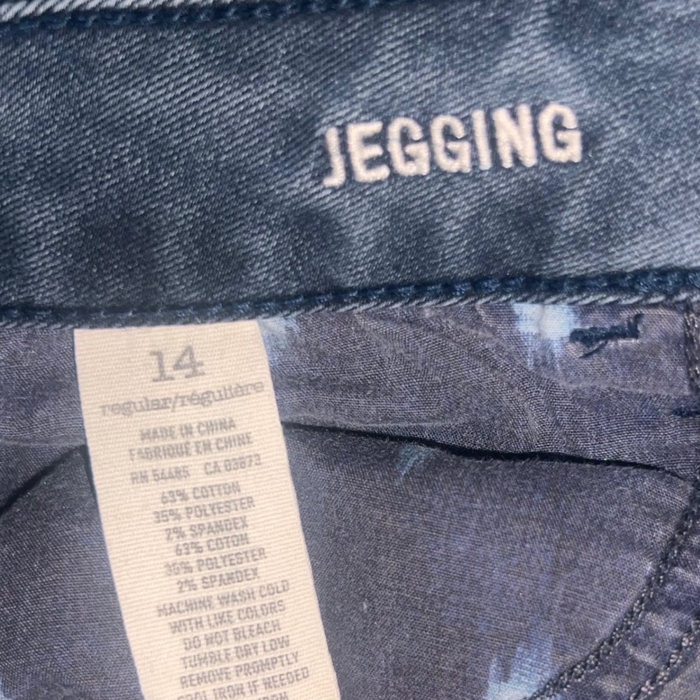 Y2K American Eagle Cargo Skinny Jeans Blue Dark Wash Ankle Zip Women Size 14 - Picture 10 of 16